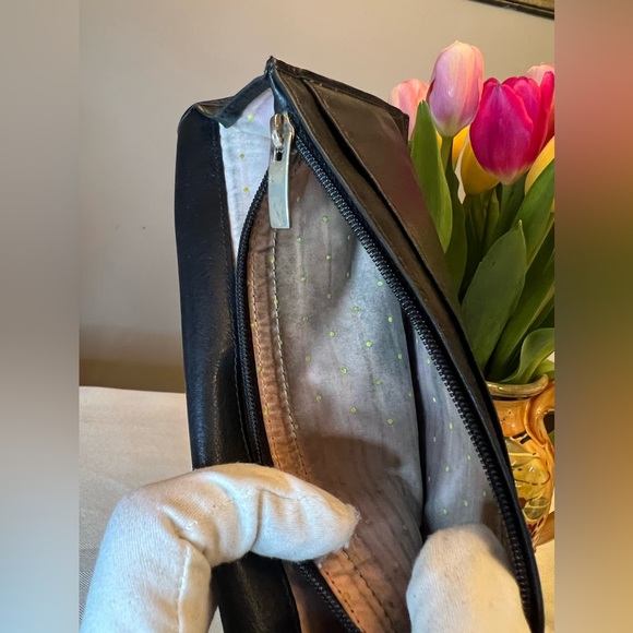 SALVATORE FERRAGAMO Vintage Italian Black Calf Leather Long Wallet with COA - Picture 8 of 11